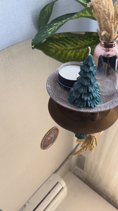 Hand-Etched Imperial Blossom Copper Tray - The Atelier Collection