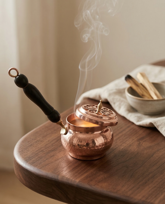 The Pure Copper Serenity Vessel: Hand-Hammered Minimalist Censer